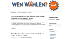 Desktop Screenshot of blog.wen-waehlen.de