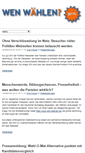 Mobile Screenshot of blog.wen-waehlen.de